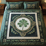 Lucky Clover Haven 3-Piece Quilted Bedding Set NCU0TL2002
