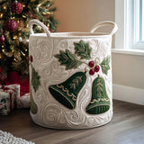 Chrisrtmas Quilted Laundry Basket NCU0QN032