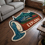 Explore Flow Custom Shape Area Rug NCU0XD2758