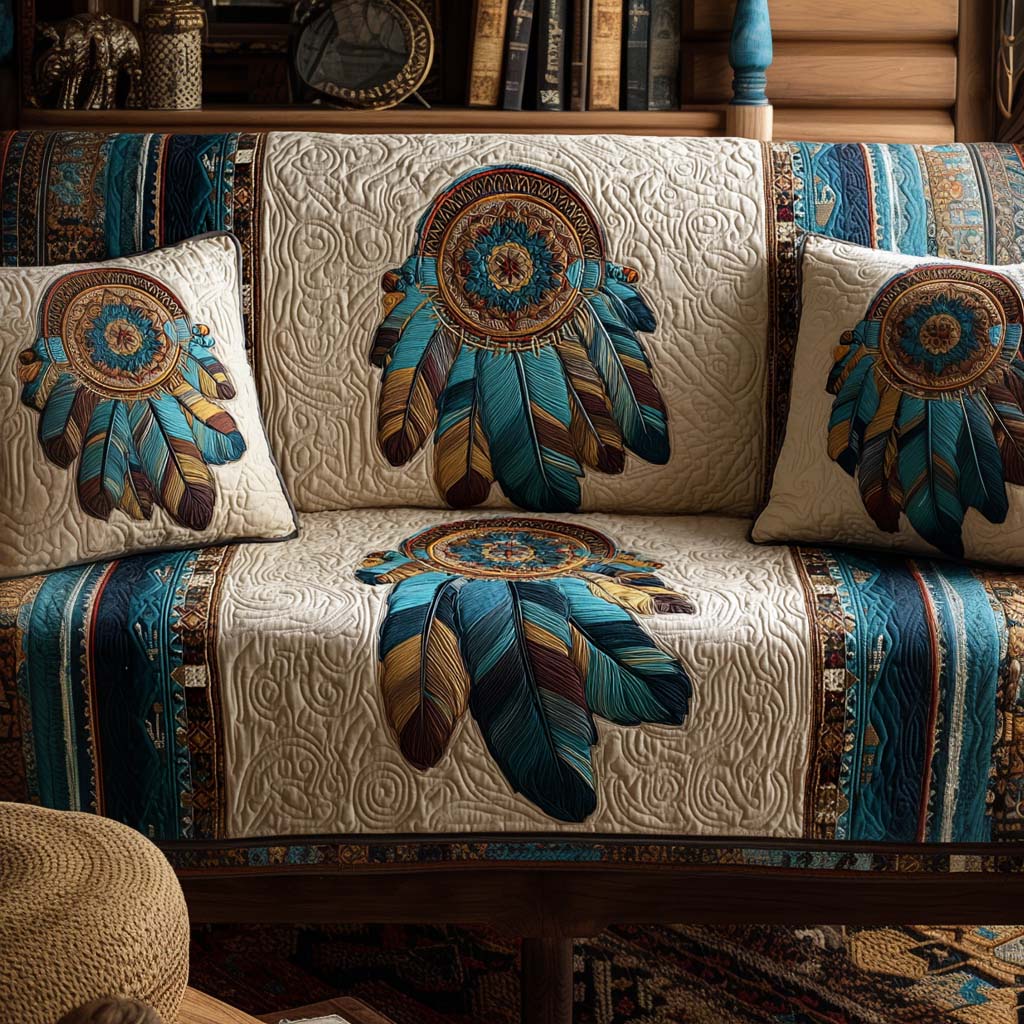 Native Quilted Sofa Cover NCU0VT284