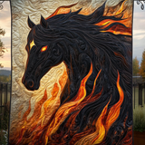 Flaming Horse Art Quilt Hanging NCU0DV850