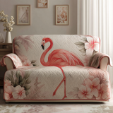 Flamingo Breeze Quilted Sofa Cover NCU0DV8999
