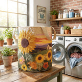 Flourishing Sunshine Quilted Laundry Basket NCU0NTD018