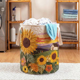 Flourishing Sunshine Quilted Laundry Basket NCU0NTD018