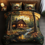 Forest 3-Piece Quilted Bedding Set NCU0VT179