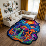 Forest Shroom Custom Shape Area Rug NCU0DK12309
