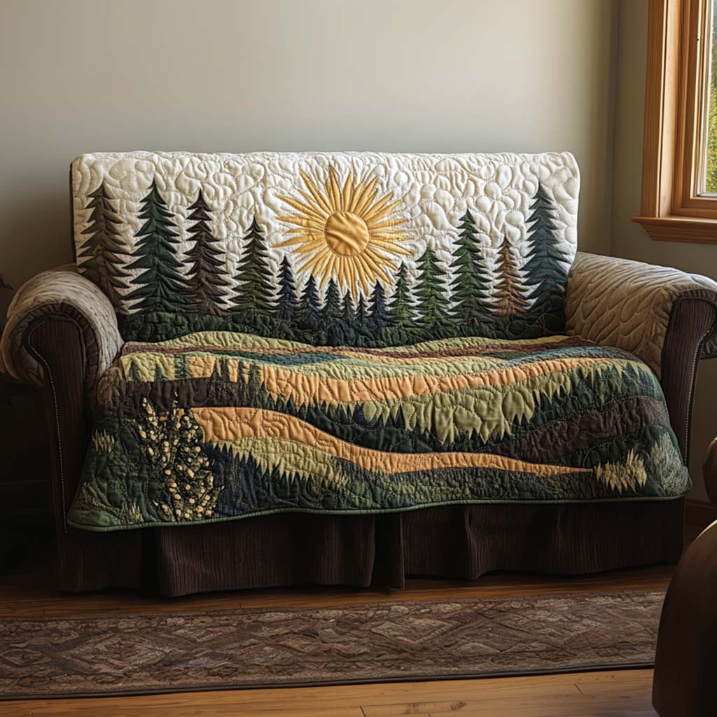 Sunshine Quilted Sofa Cover NCU0VT337