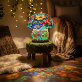 Frosted Mushroom Light Fixture