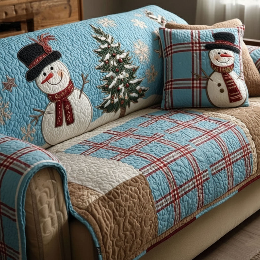 Festive Nights Quilted Sofa Cover NCU0VT340
