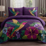 Garden Jewel 3-Piece Quilted Bedding Set NCU0DK12038