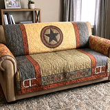 Texas Star Bold Quilted Sofa Cover NCU0XD2128