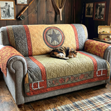 Texas Star Bold Quilted Sofa Cover NCU0XD2128