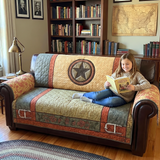 Texas Star Bold Quilted Sofa Cover NCU0XD2128