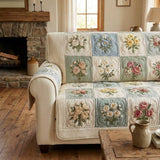 Soft Garden Quilted Sofa Cover NCU0TV1552