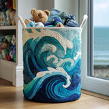 Ocean Quilted Laundry Basket NCU0QN008