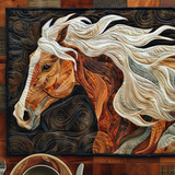 Golden Gallop Quilted Placemat NCU0DV346