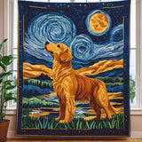 Golden Night Dreams Quilted Blanket NCU0PT353