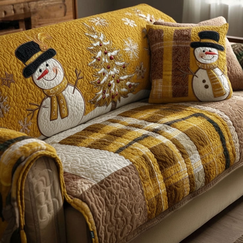Festive Nights Quilted Sofa Cover NCU0VT340