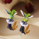 Unique Hummingbird-Shaped Creative Earrings