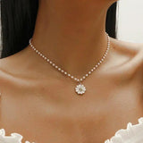 Elegant Pearl Pendant Brooch