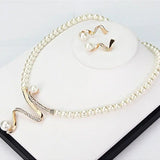 Natural Pearl Necklace and Earring Set