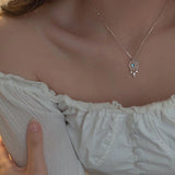 Dream Catcher Necklace with Silver Moon Pendant