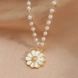 Elegant Pearl Pendant Brooch