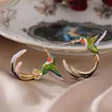 Unique Hummingbird-Shaped Creative Earrings
