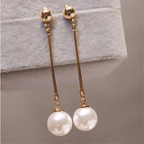 Handcrafted Luxurious Pearl Drop Earrings