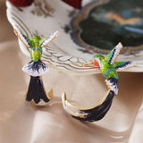 Unique Hummingbird-Shaped Creative Earrings