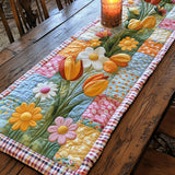 Flower Quilted Table Runner NCU0VT143