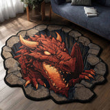 Inferno Maw Custom Shape Area Rug NCU0XD2705