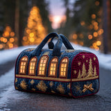Jingle Christmas Train Quilted Duffle Bag NCU0HH616