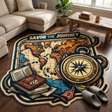 Journey Map Custom Shape Area Rug NCU0XD2760