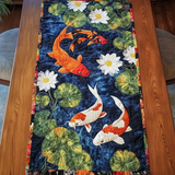 Koi Fish Quilted Table Runner NCU0VT186