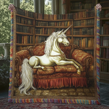 Library Unicorn Woven Sofa Blanket NCU0DV3835