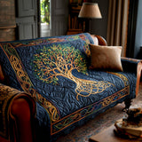 Tree Of Life Quilted Sofa Cover NCU0VT364