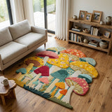 Magic Fungi Custom Shape Area Rug NCU0DK12307