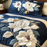 Magnolia Grace 3-Piece Quilted Bedding Set NCU0VH4966
