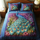 Peacock 3-Piece Quilted Bedding Set NCU0VT116