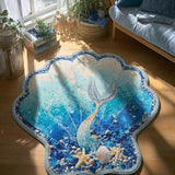 Mermaid Secret Custom Shape Area Rug NCU0DV9640