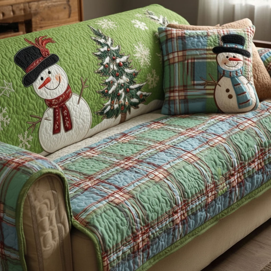 Festive Nights Quilted Sofa Cover NCU0VT340