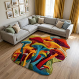 Mushroom Haven Custom Shape Area Rug NCU0DK12313