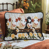 Meadow Moo Quilted Bedding Pillow Case NCU0VH4594