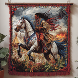 Native Horse Woven Sofa Blanket NCU0DV3892