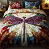 Dragonfly 3-Piece Quilted Bedding Set NCU0VT103