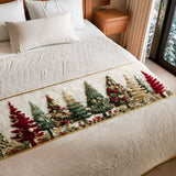 Christmas Tree Quilted Bed Runner NCU0VT248