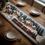 Winter Train Quilted Table Runner NCU0VT299