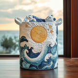 Ocean Quilted Laundry Basket NCU0QN008