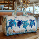 Ocean Turtle Quilted Duffle Bag NCU0DV7491